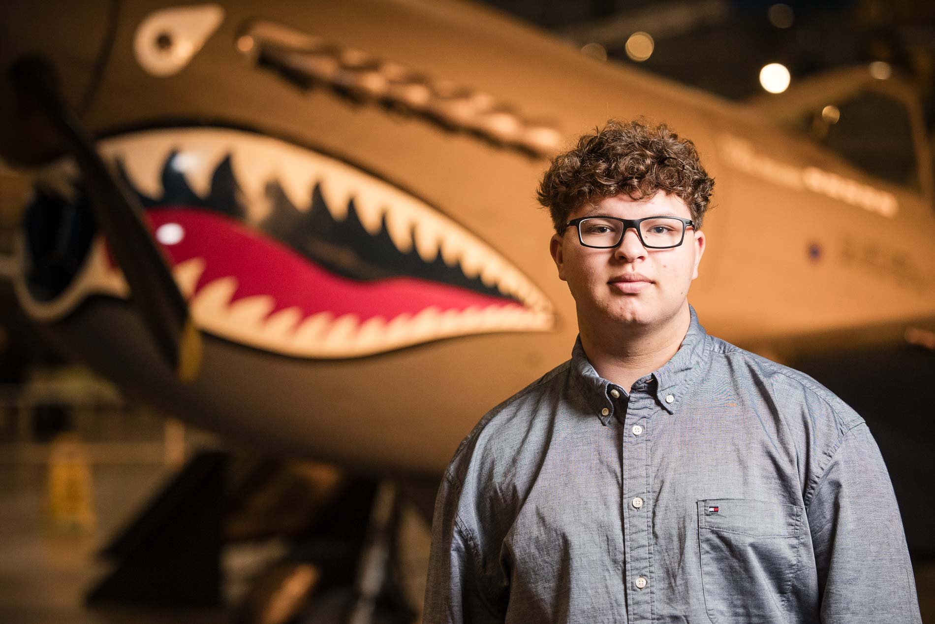 Aviation Themed Senior Photos At The Air Force Museum