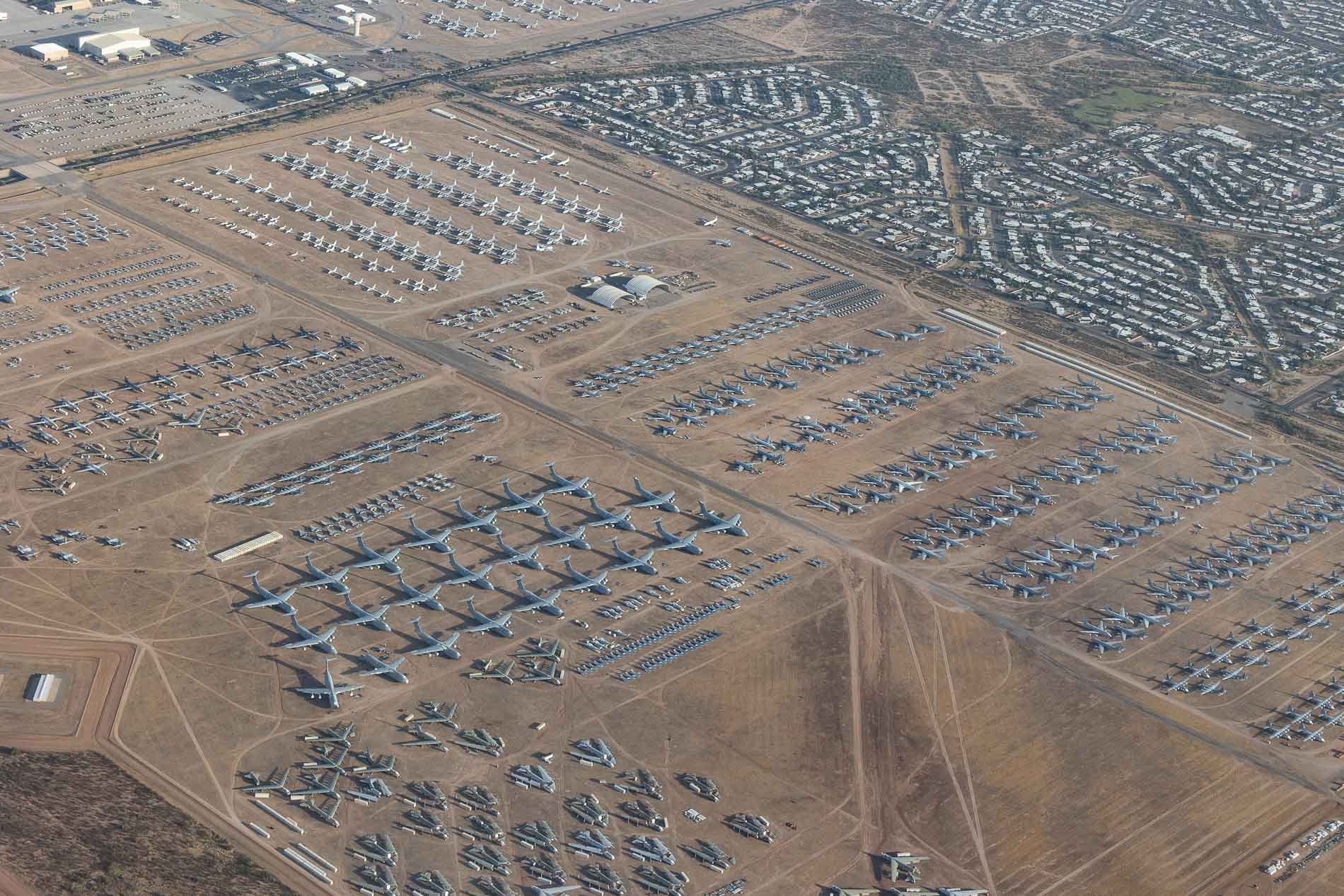 Airplane Boneyard Aerial Photos Tucson Arizona