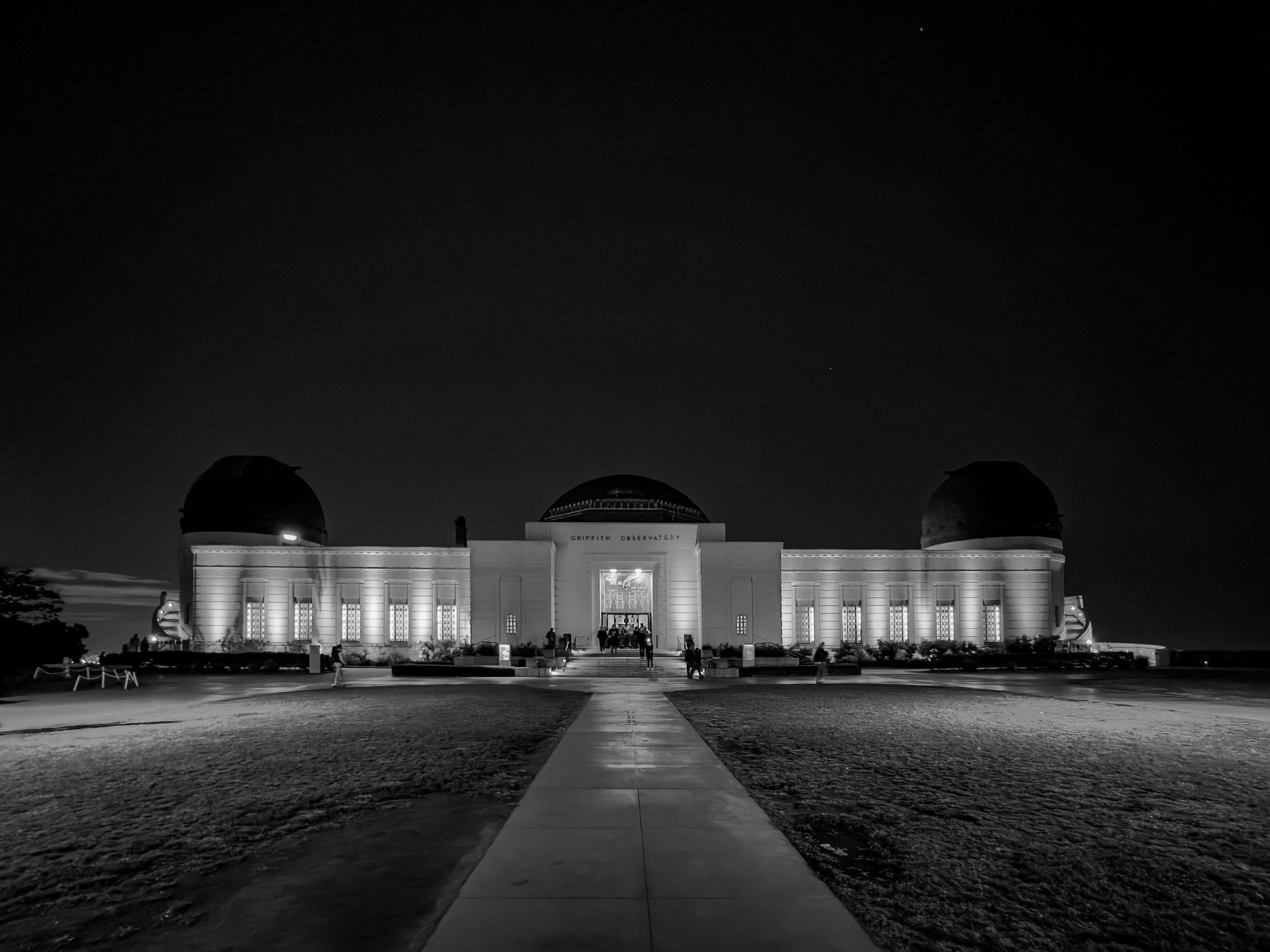 Griffith Observatory And Planetarium At Night Los Angeles California
